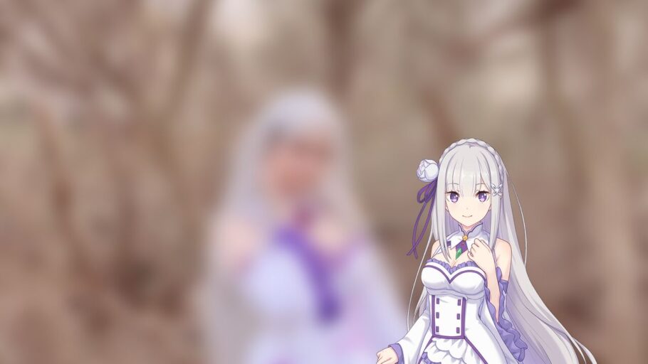 O universo de Re:Zero ganha vida com o impressionante cosplay da Emilia, feito por cosplayer talentosa