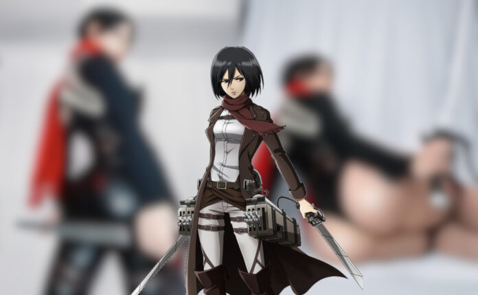 Modelo Tephie fez um ousado cosplay de Mikasa de Attack on Titan