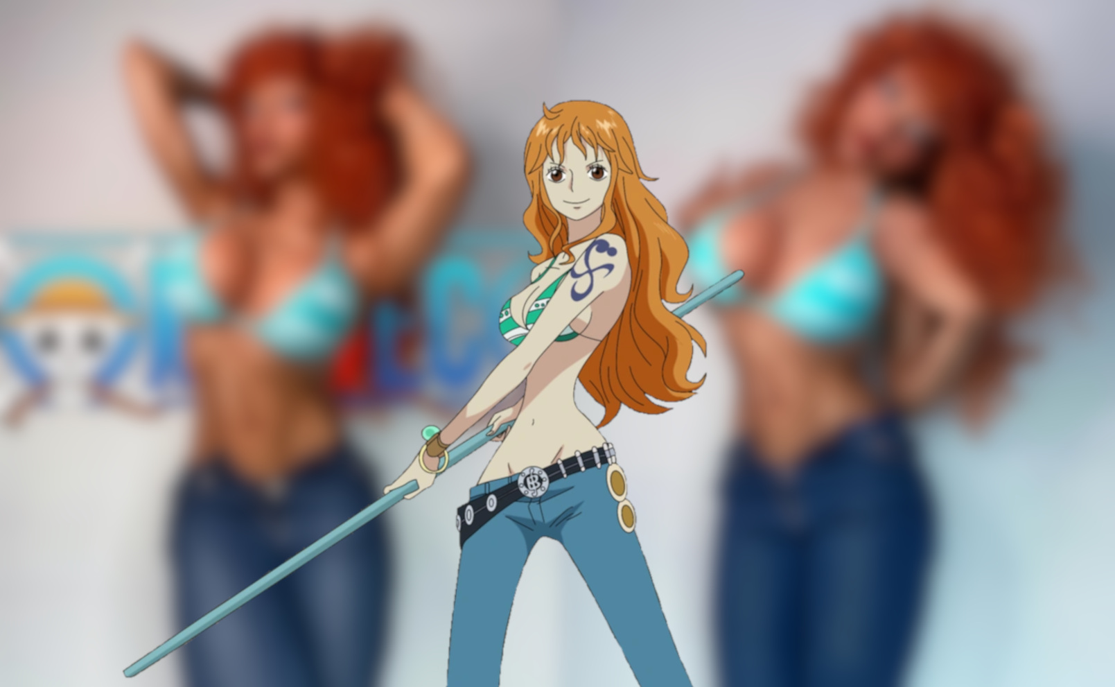 Modelo Louxxei fez um ousado cosplay de Nami de One Piece