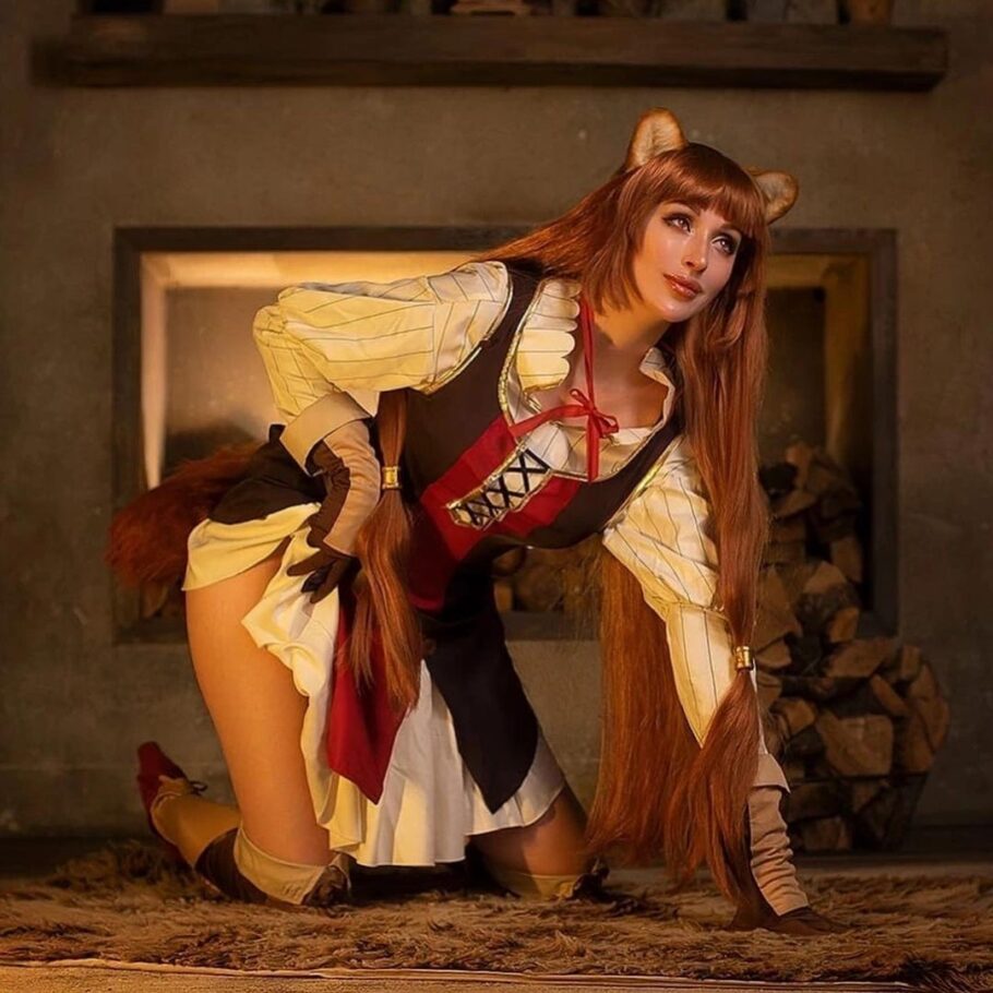 Modelo valery_himera fez um encantador cosplay da Raphtalia de Shield Hero