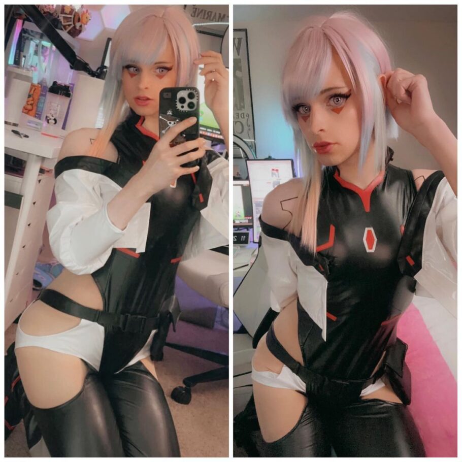 Veja Este Cosplay Sedutor da Lucy, de Cyberpunk: Mercenários, por Its_Peachybunnn!