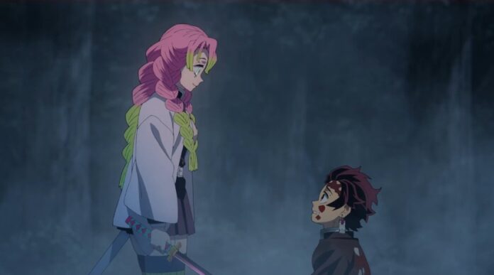 kimetsu no yaiba 3 temporada mitsuri salvando só ferreiros EP 03 parte