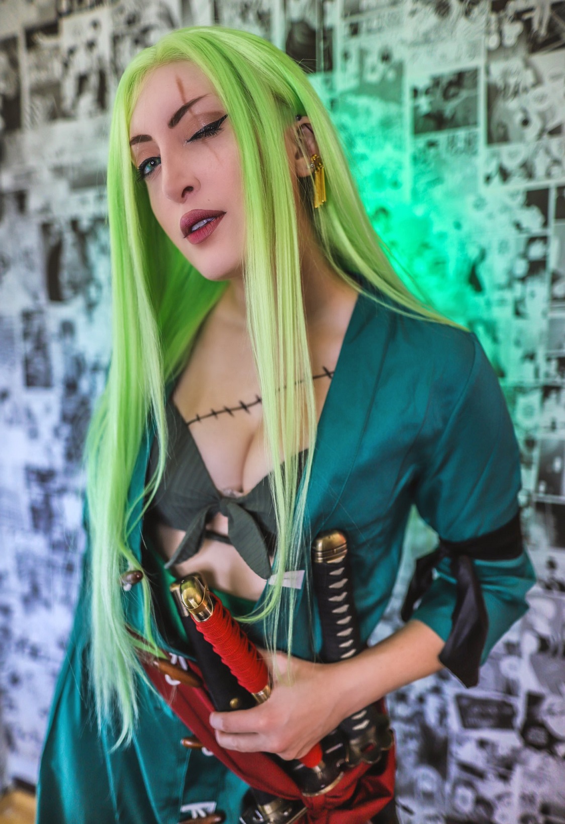 Cosplayer imaginou de forma incrível como seria uma versão feminina de Zoro de One Piece