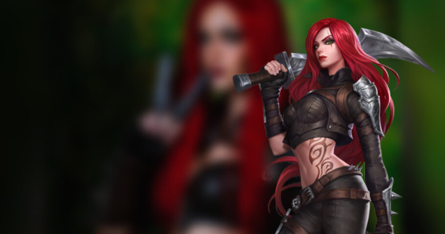 Modelo francesa impressiona ao realizar um incrível cosplay da Katarina de League of Legends