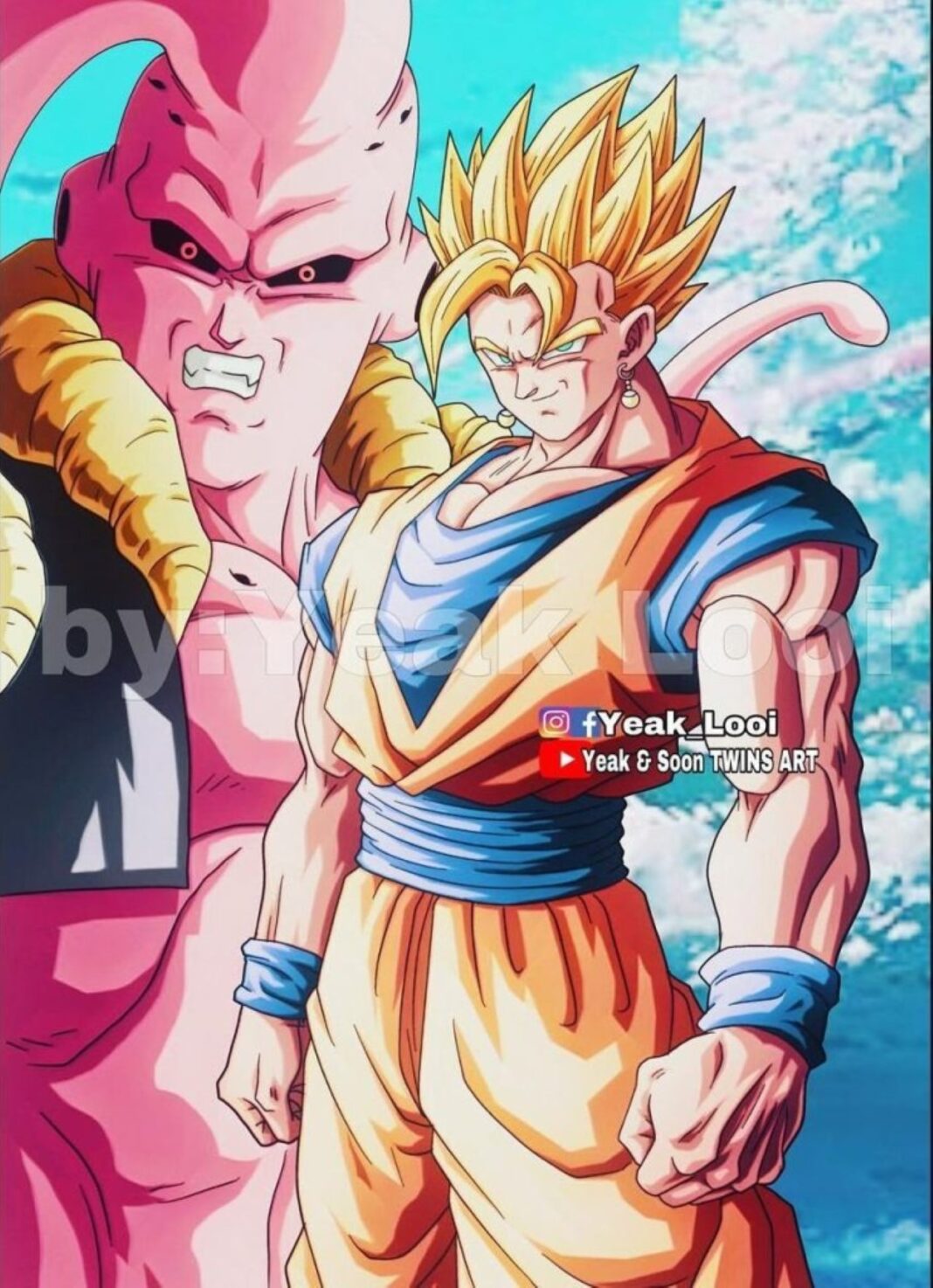 Artista imagina fusão incrível entre Goku e Gohan em Dragon Ball