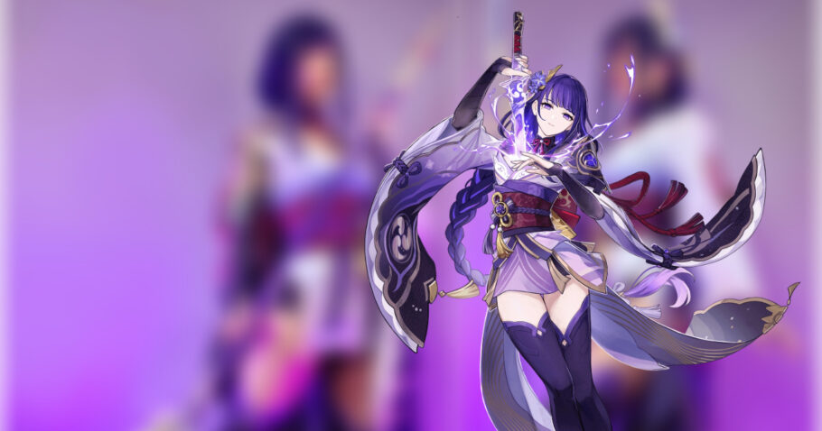 Cosplayer francesa arrasa com impressionante cosplay da encantadora Raiden Shogun de Genshin Impact