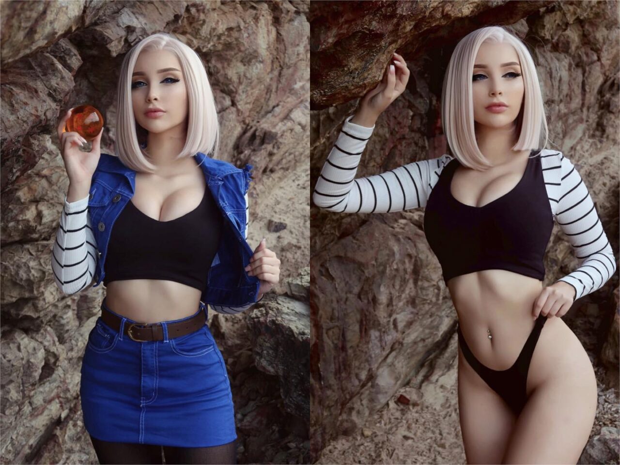 Modelo itsbekejacoba fez um ousado cosplay da Android 18 de Dragon Ball