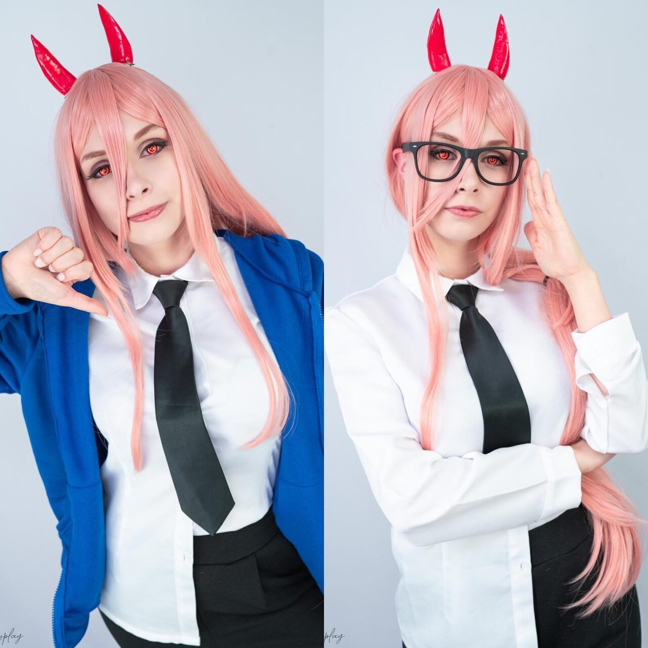 Modelo miihcosplay fez um lindo cosplay da Power de Chainsaw Man