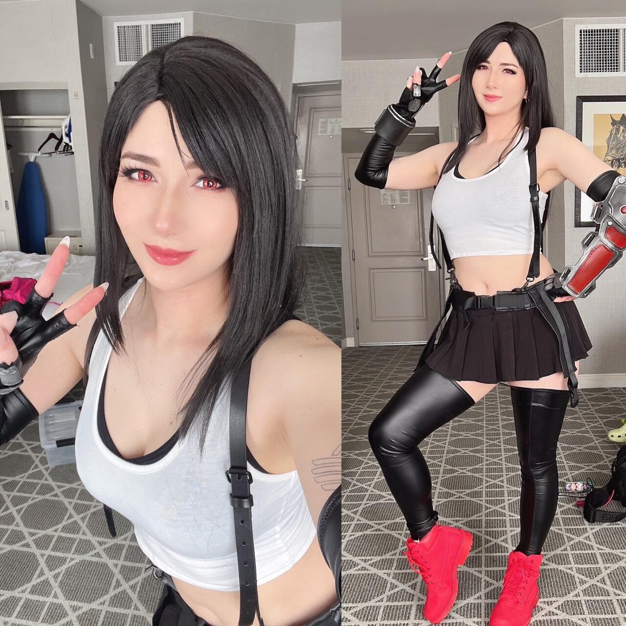 Modelo akemikuncosplay surpreende com um lindo cosplay da Tifa de Final Fantasy