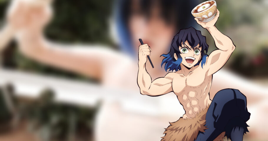 Brasileira impressiona com belíssimo cosplay de Inosuke de Demon Slayer