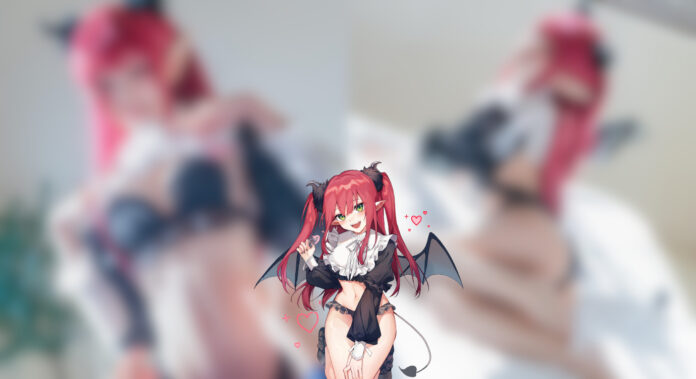 Modelo vai seduzir você com esse cosplay de Marin como a succubus Rizu-kyun de My Dress-Up Darling