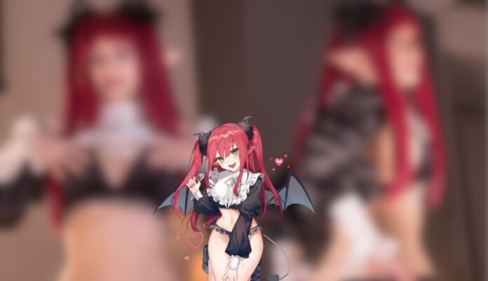 Modelo vai conquistar você com esse cosplay de Marin como a succubus Rizu-kyun de My Dress-Up Darling