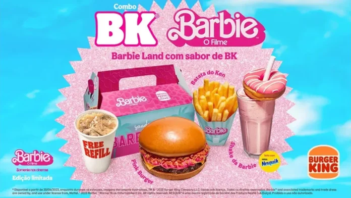Burger King apresenta combo exclusivo inspirado no filme da Barbie