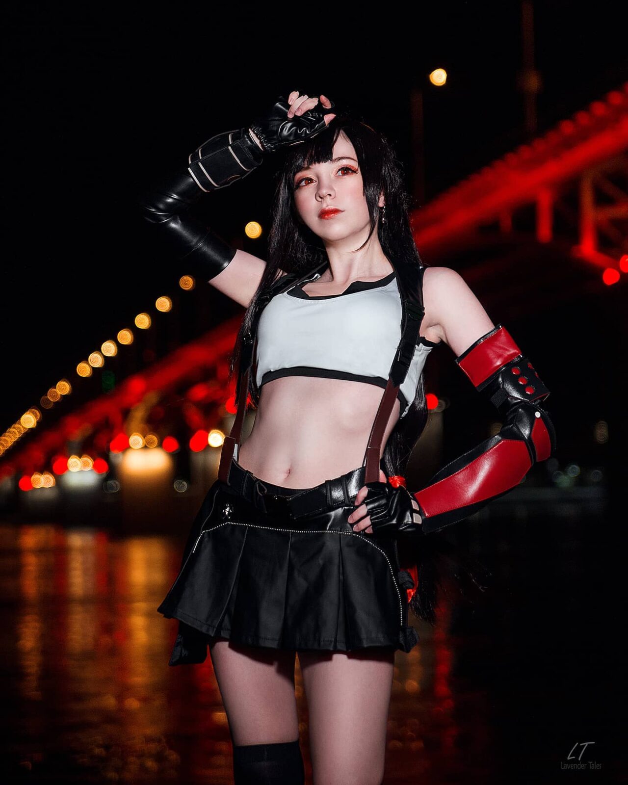 Modelo Lissa fez um estonteante cosplay de Tifa Lockhart de Final Fantasy VII