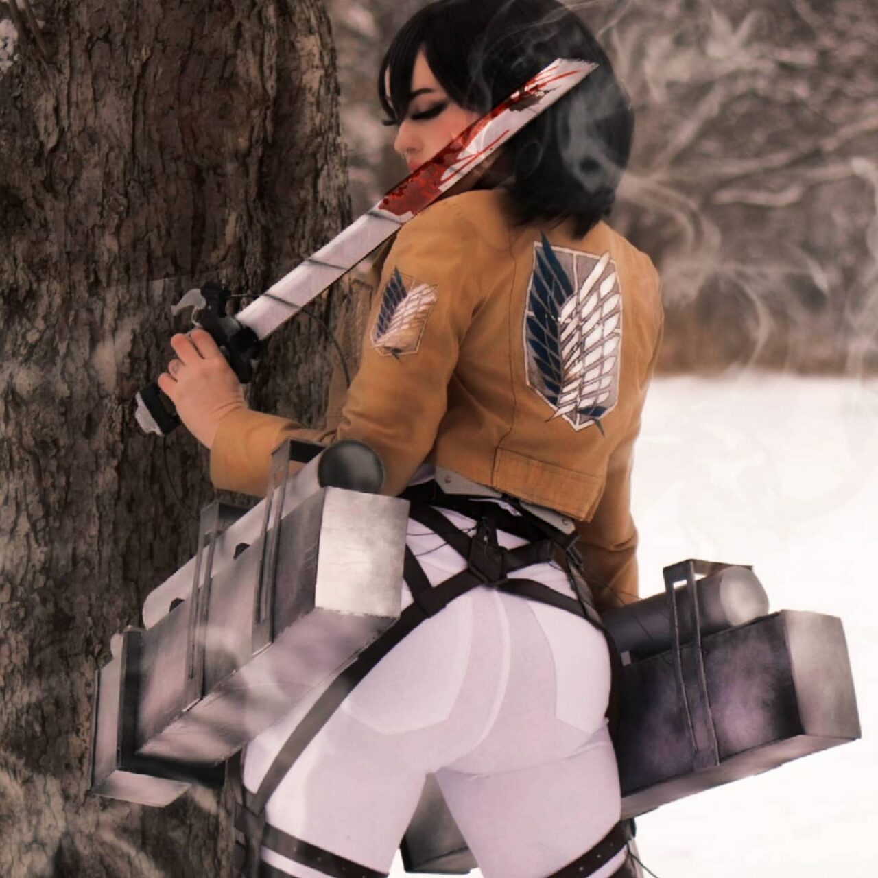 Cosplayer mallyboouwu recriou perfeitamente a Mikasa de Attack on Titan