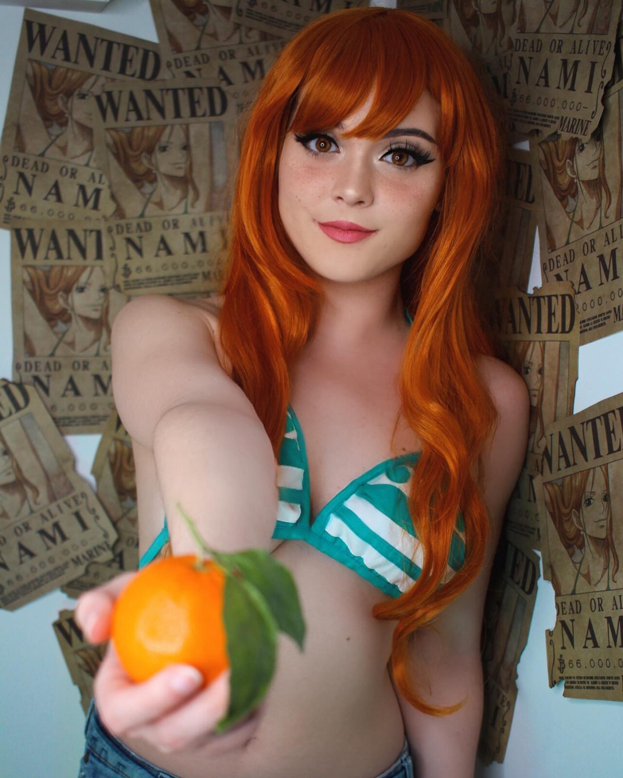 Modelo acky.foxy fez um instigante cosplay da Nami de One Piece