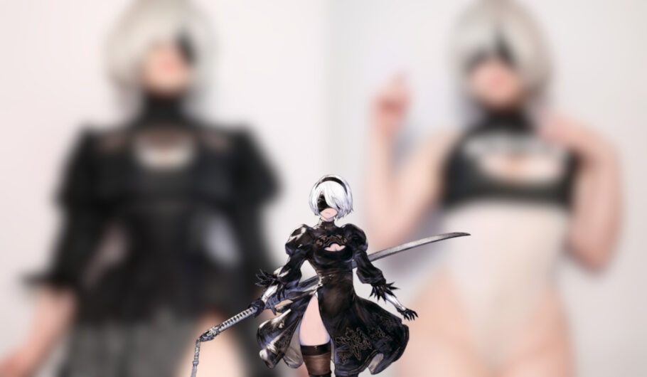 Modelo Elune fez um ousado cosplay da 2B de Nier: Automata