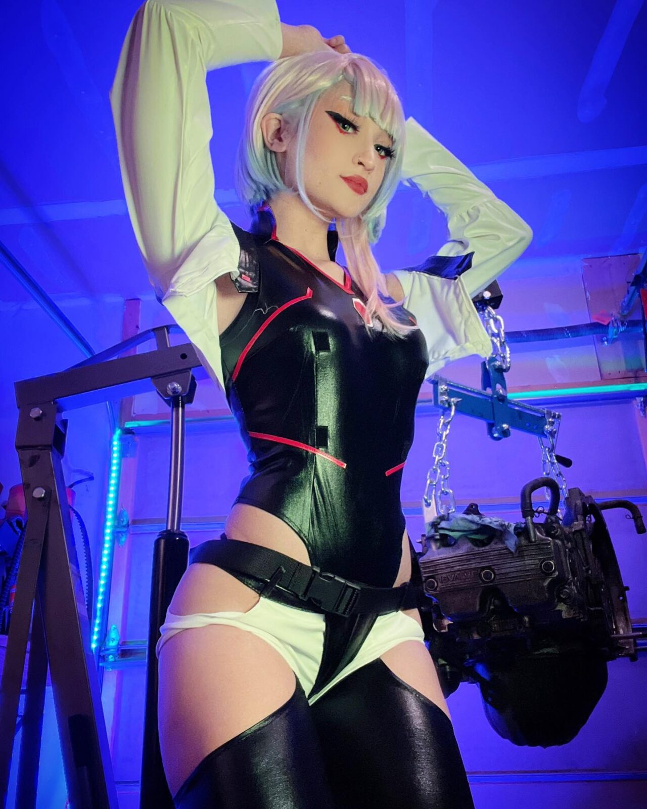 Modelo jane.beeb fez um apaixonante cosplay da Lucy de Cyberpunk
