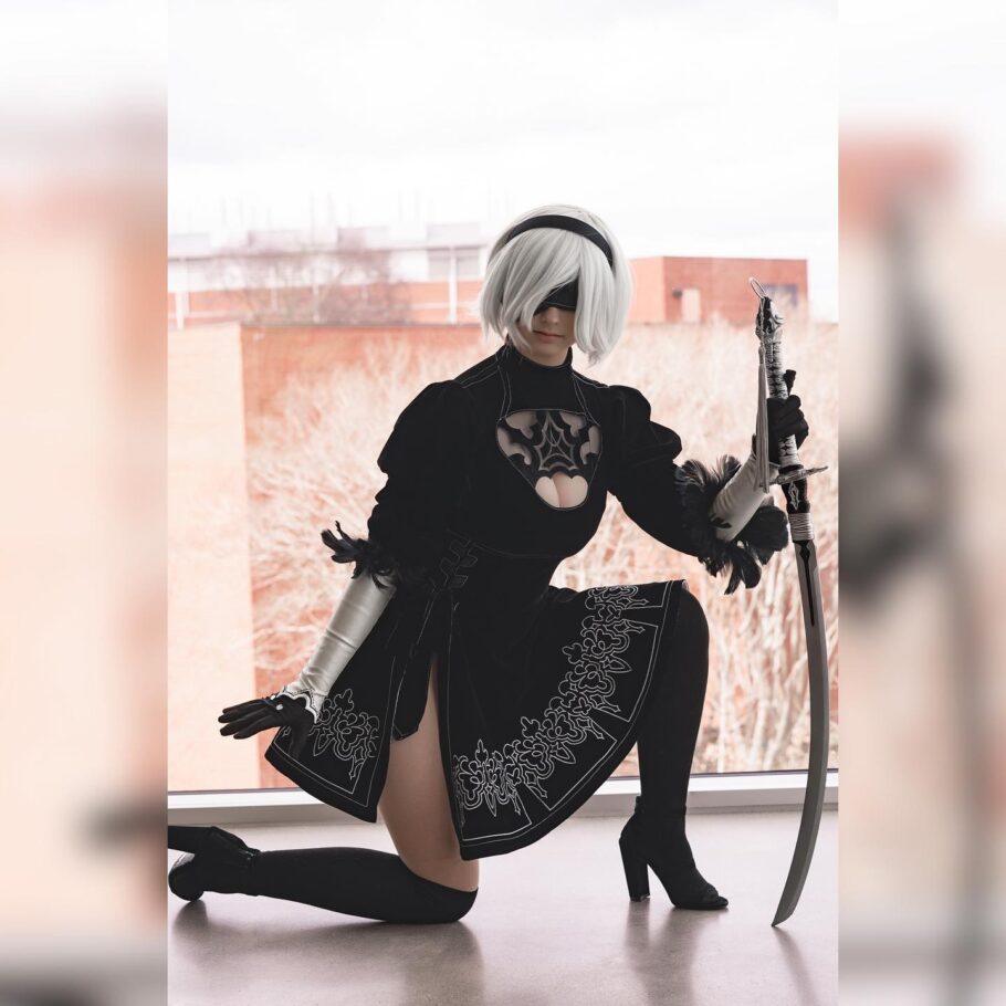Modelo yandere.raven trouxe a 2B de Nier Automata para a vida real em ...