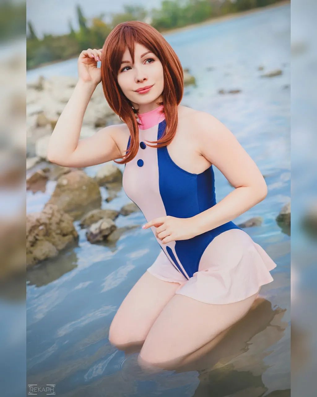 Cosplay de Uraraka por kitsudere: O Brilho da Estudante de My Hero Academia!