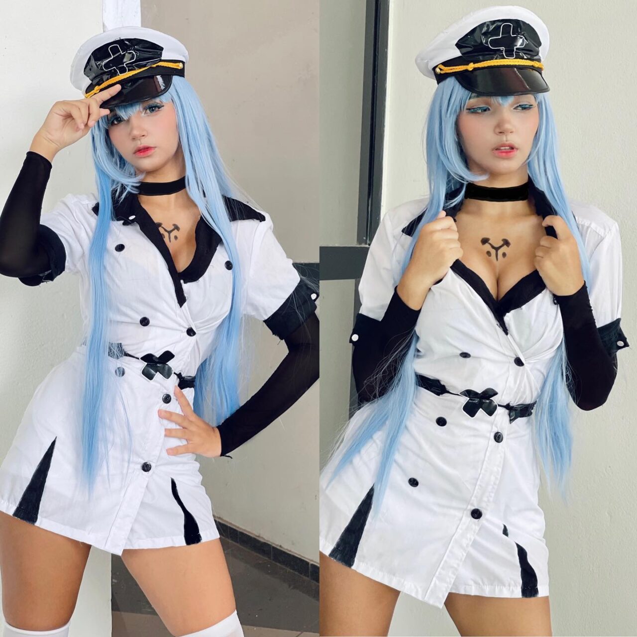 Modelo amai.lau fez um cosplay impecável da Esdeath de Akame Ga Kill