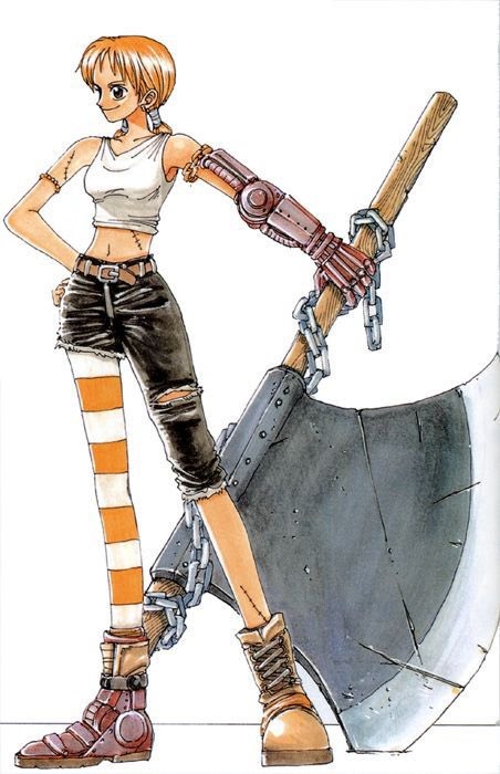 Este é um dos visuais originais da Nami que quase nenhum fã de One Piece conhece