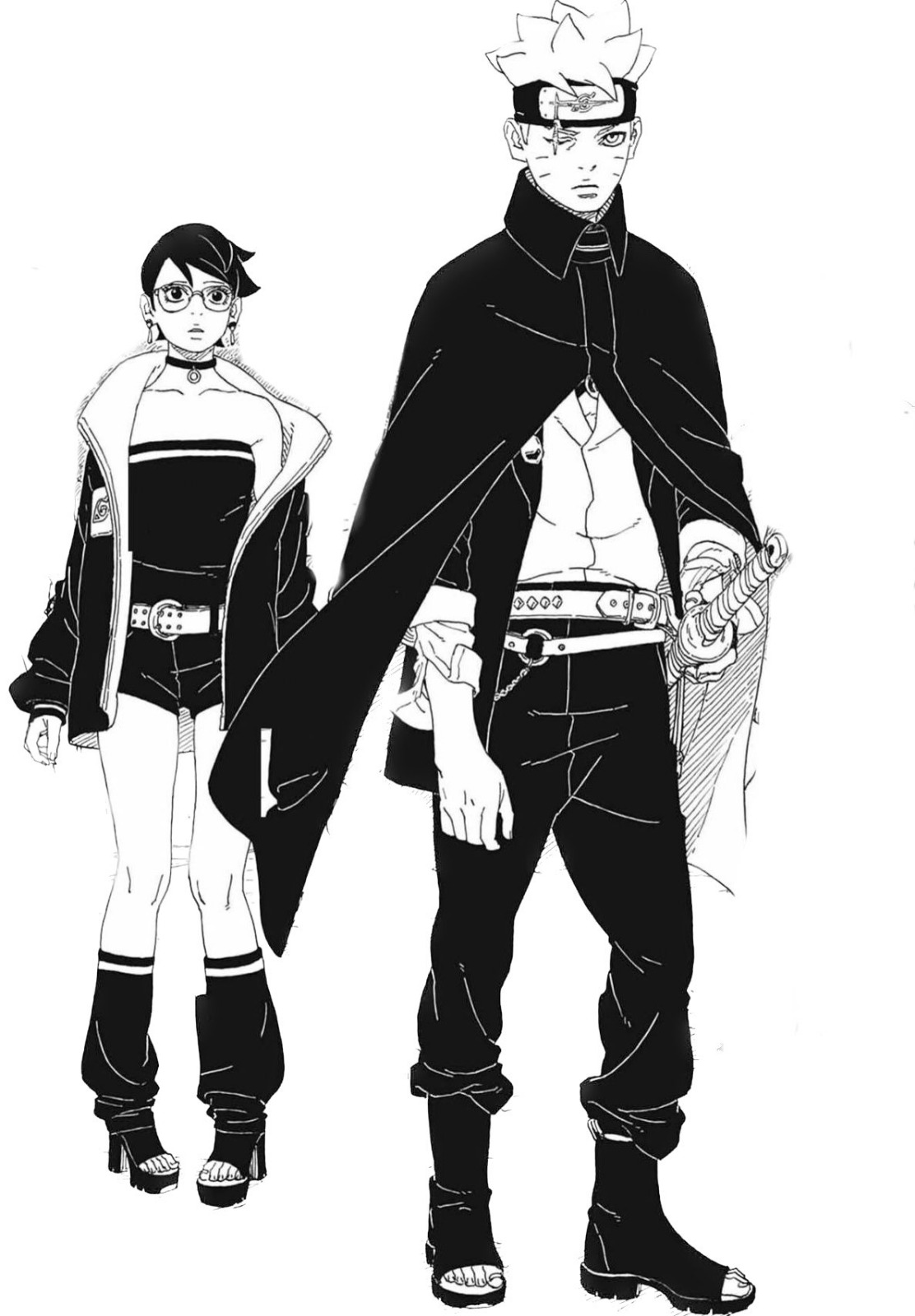 Novo visual de Sarada em Boruto é revelado no mangá.