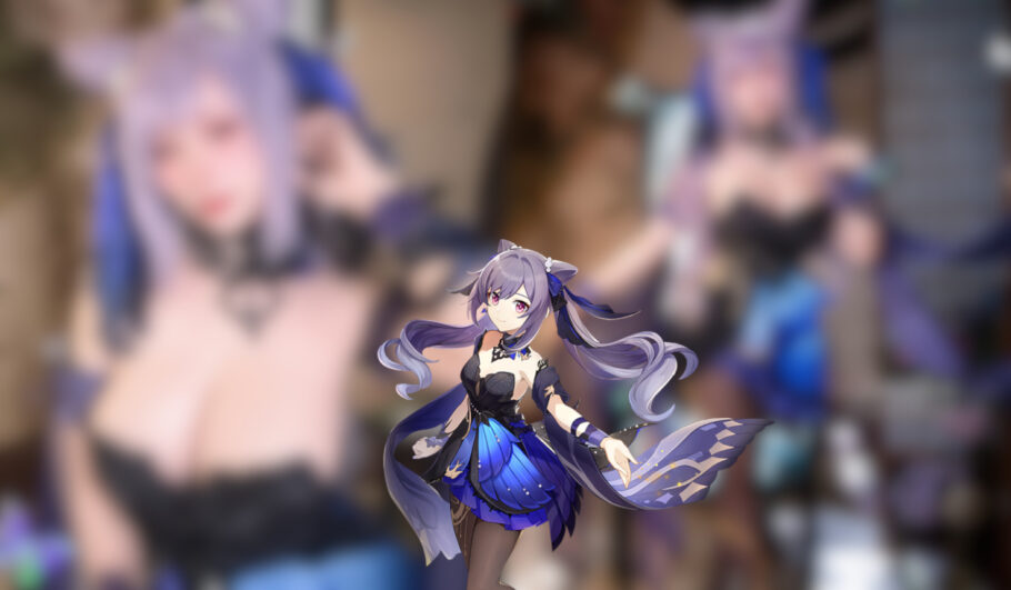 Modelo HaneAme fez um deslumbrante cosplay da Keqing de Genshin Impact
