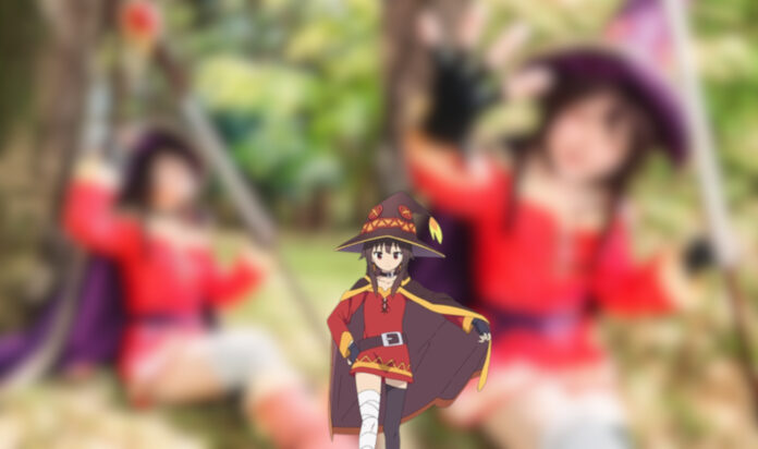 Modelo fez um adorável cosplay da Megumin de Konosuba