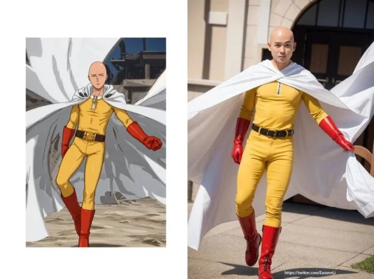 IA Revela como seria o Saitama de One Punch Man na vida real e o resultado é surpreendente 