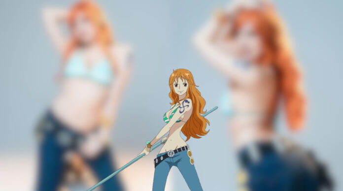 Modelo fez um encantador cosplay da Nami de One Piece