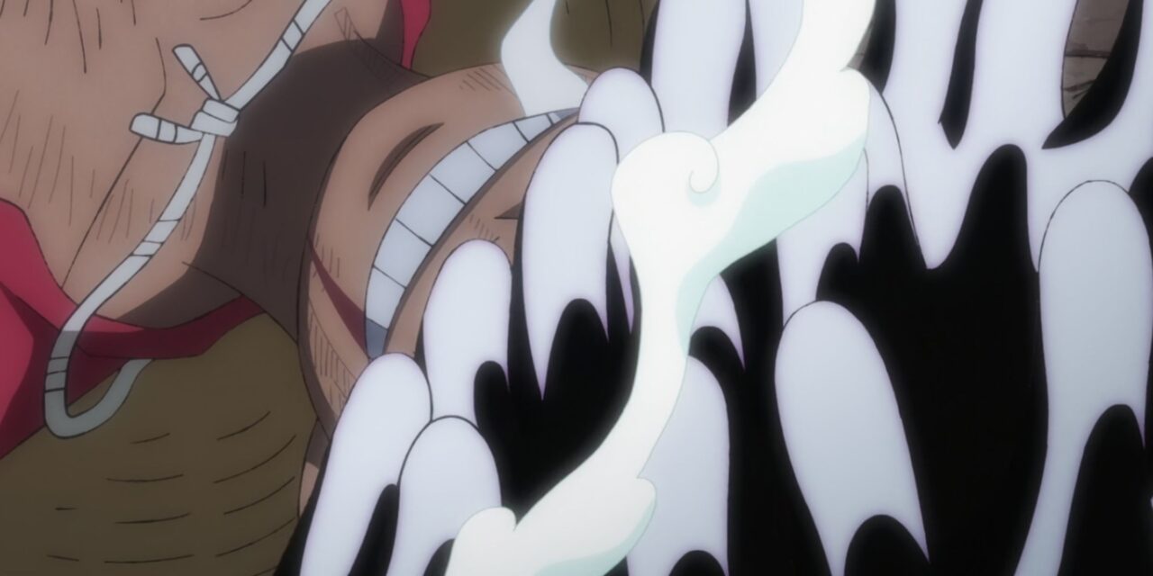 Tem gente achando que a gear 5 do Luffy ele fica com o cabelo flamejante,  está