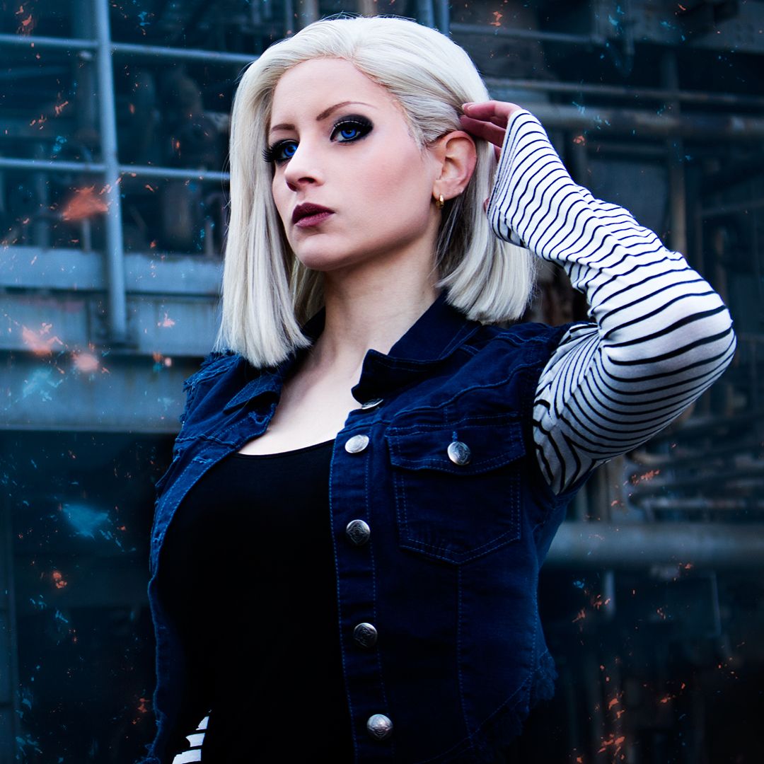 Modelo saiya_cosplay fez um lindo cosplay da Android 18 de Dragon Ball