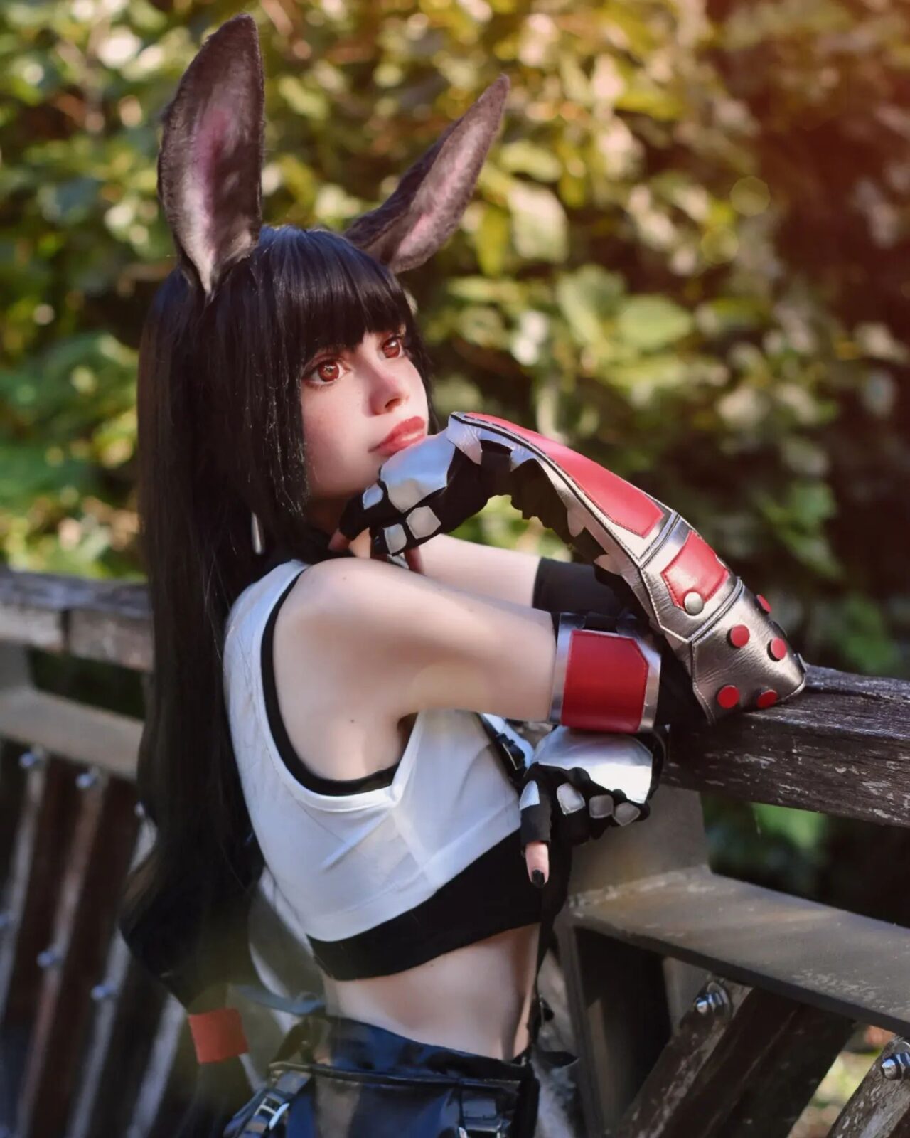 Encantador Cosplay de Tifa Lockhart de Final Fantasy VII por Pinkpearl_usagi