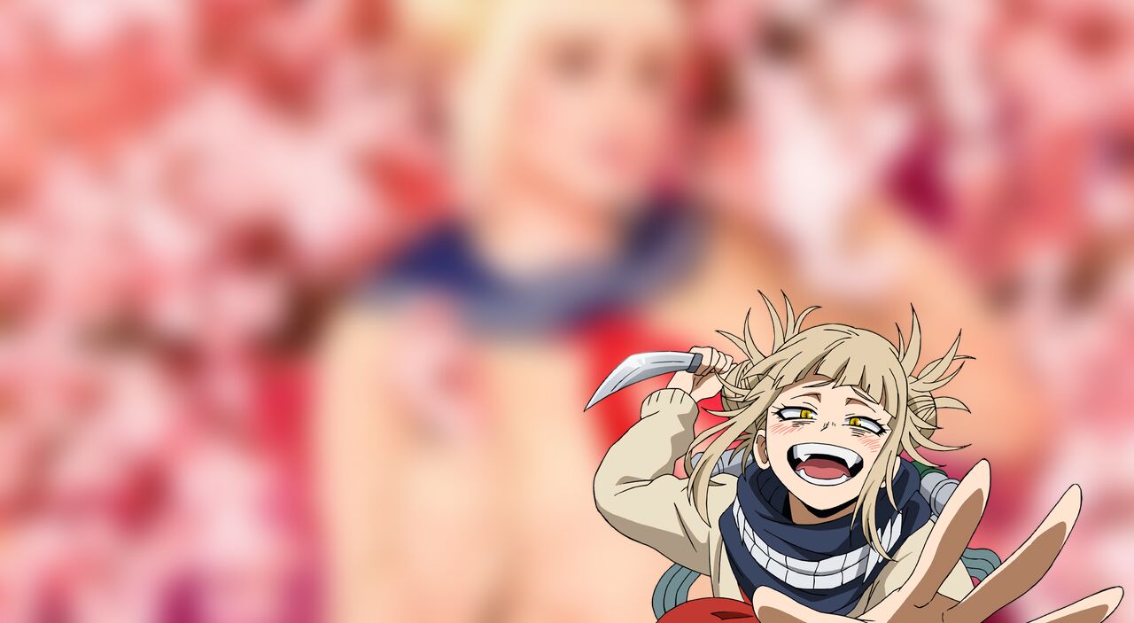 Boku no Hero: Cosplay de Himiko Toga se prepara para beber sangue