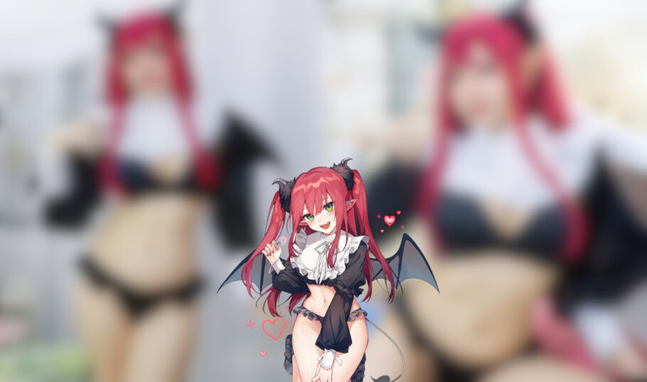 Modelo Katy fez um apaixonante cosplay da Marin como a succubus Rizu-kyun de My Dress-Up Darling