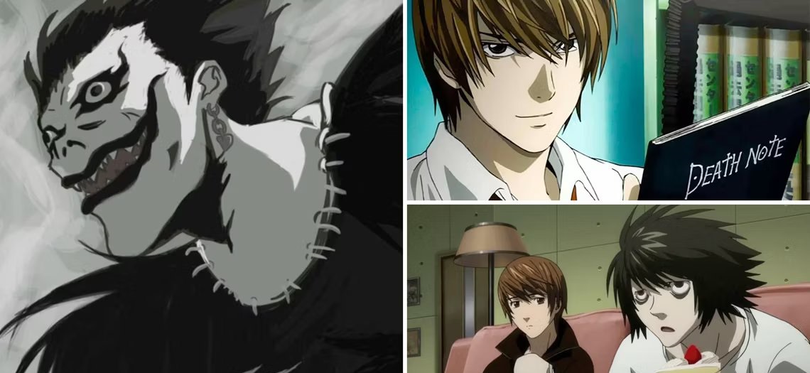 Death note personagens em promoção