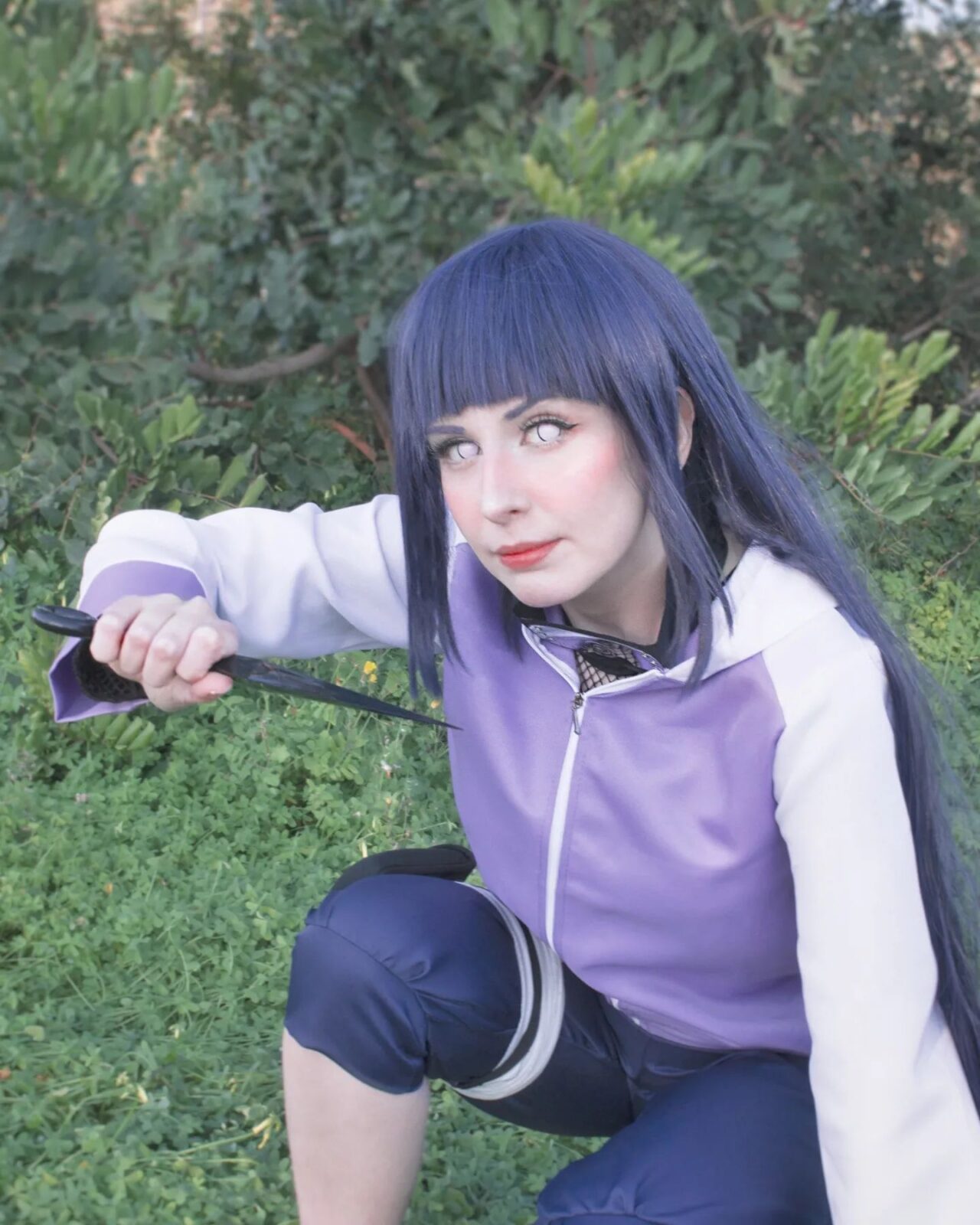 Modelo nayelin__ fez um apaixonante cosplay da Hinata de Naruto