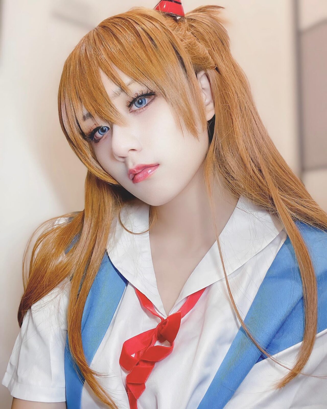 Modelo nato_mitsu fez um apaixonante cosplay da Asuka de Evangelion