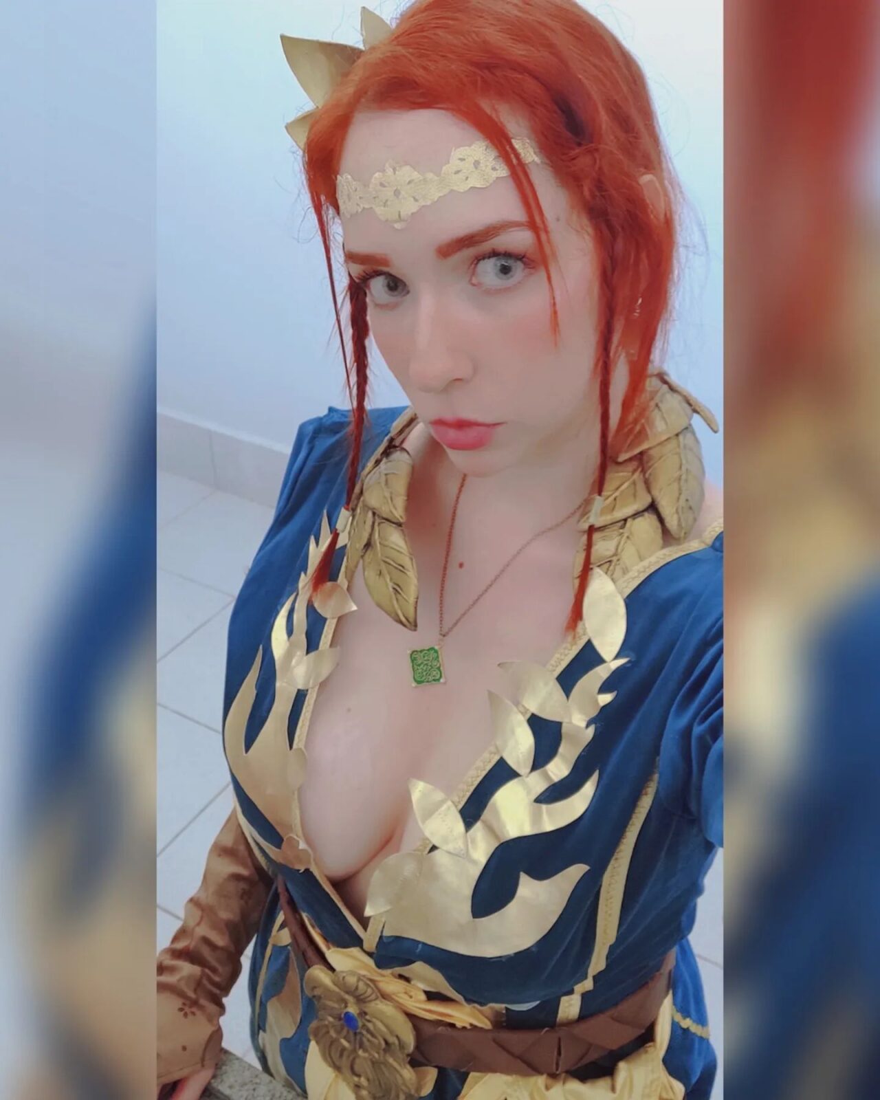 Brasileira iceviihqueen fez um encantador cosplay da Triss Merigold de The Witcher
