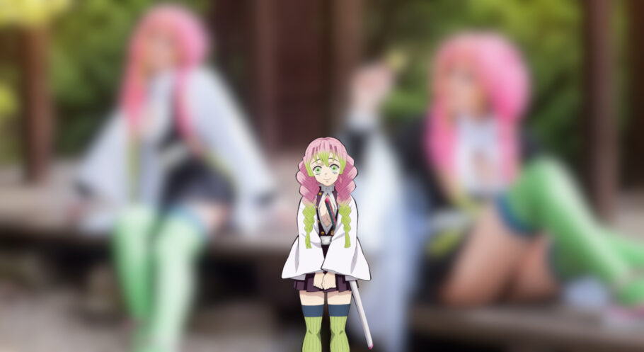 Modelo KuroKona fez um deslumbrante cosplay da Mitsuri de Demon Slayer
