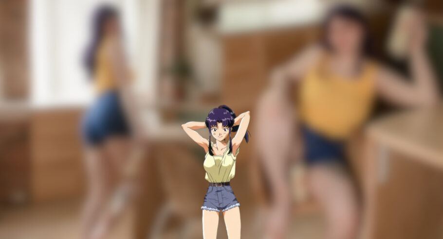 Modelo Miyako vai conquistar o seu coração com esse cosplay da Misato de Evangelion