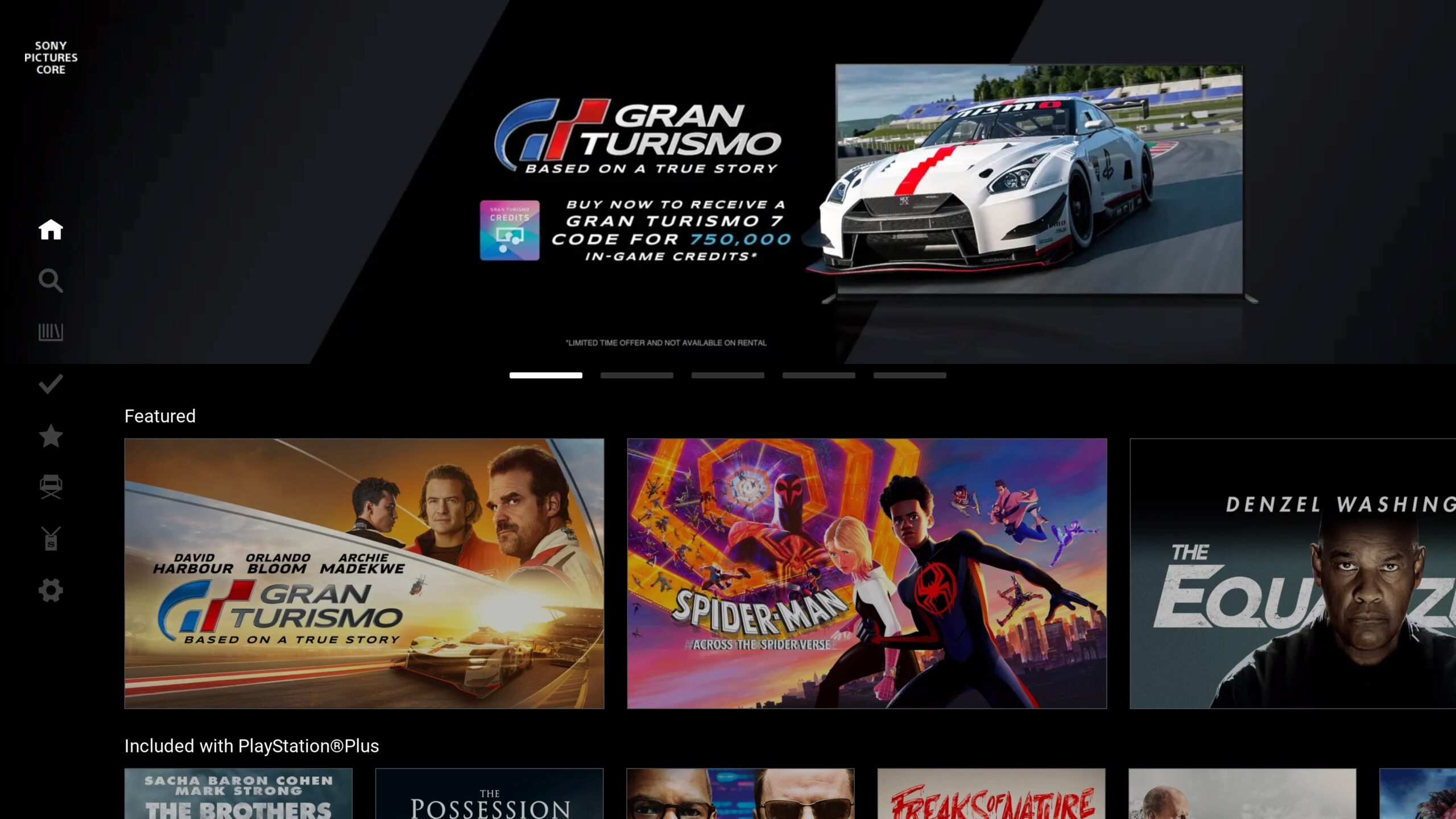 Esses são todos os filmes que estarão disponíveis no Sony Pictures Core ...