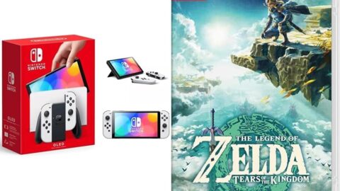 Console Nintendo Switch OLED Branco + The Legend of Zelda - Tears of Kingdom