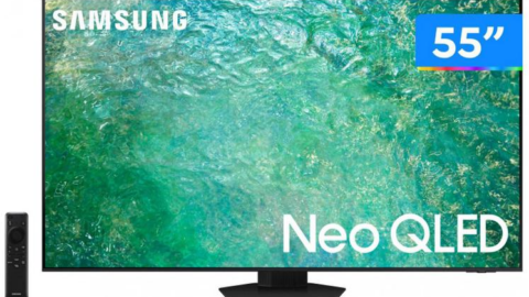 Smart TV 55” Ultra HD 4K Neo QLED Samsung QN55QN85 - 120Hz Wi-Fi Bluetooth