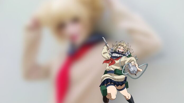 Modelo przyjaciel_chlebka fez um lindo cosplay da Toga de My Hero Academia