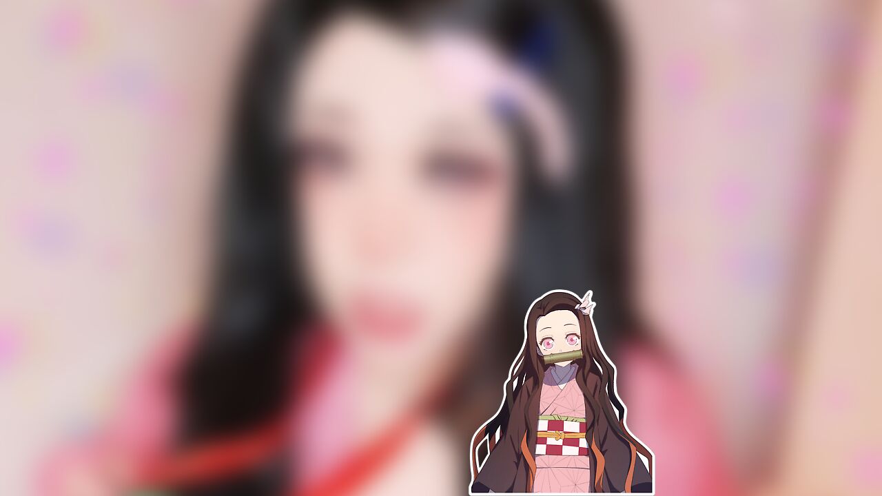 Modelo friccilliacar deu vida a Nezuko em um cosplay encantador