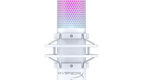 Microfone Gamer HyperX QuadCast S Podcast, Antivibração, LED RGB, USB
