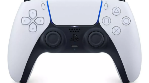 Controle joystick sem fio Sony PlayStation DualSense CFI-ZCT1W white e black