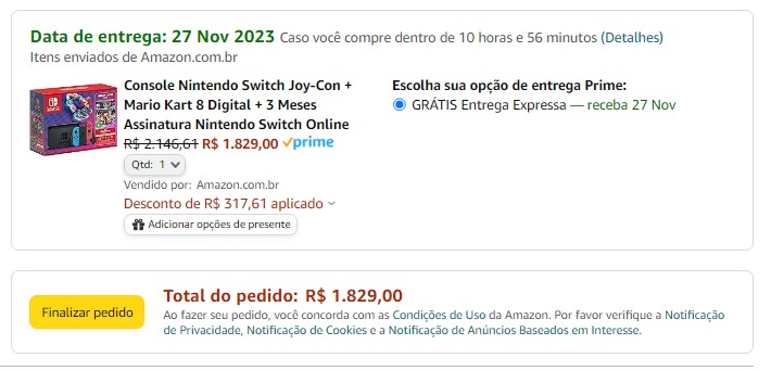 Nintendo Brasil confirma lançamento do bundle de Nintendo Switch com Mario  Kart 8 Deluxe e Nintendo Switch Online em 30 de setembro